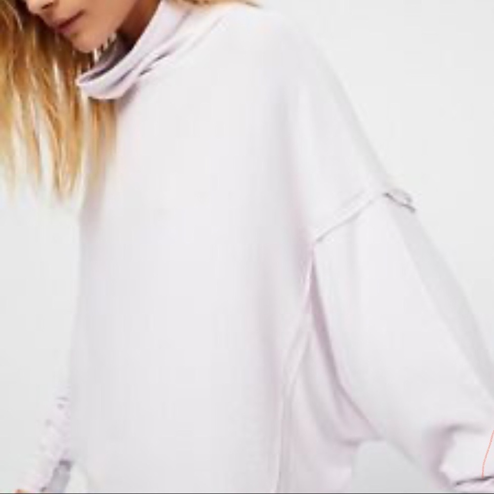 NWT free people ivory long sleeve top turtle neck dolman